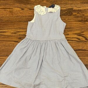 Polo by Ralph Lauren Blue and White Striped Kids Dress